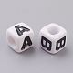 Chunky Letter Acrylic Cube Beads for Kids Jewelry(X-PL37C9129)-2
