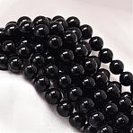 Baking Paint Shell Pearl Round Bead Strands, Black, 6mm, Hole: 0.8mm, about 60pcs/strand, 15.74 inch(BSHE-L011-6mm-B010)