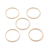 Brass Linking Rings, Long-Lasting Plated, Round Ring, Real 24K Gold Plated, 20x1mm, Inner Diameter: 18mm(KK-Y003-03G-G)