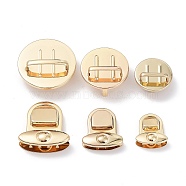 (Defective Closeout Sale: Scratch) Zinc Alloy Tuck Lock Clasp, Purse Thumb Lock, for Bag Replacement Accessories, Light Gold, 3.4~4.7x3.05~4.7x1~1.6cm(FIND-XCP0002-40)