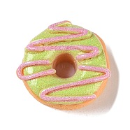 Opaque Resin Imitation Food Decoden Cabochons, Bread, Donut, 19x20.5x10mm(X-RESI-S395-02C)