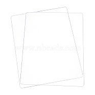 Transparent Acrylic Pressure Plate, Cutting Pads, Rectangle, Clear, 19.65x15x0.3cm(OACR-WH0003-31A)