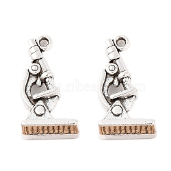 Tibetan Style Zinc Alloy Pendants, Lead Free & Cadmium Free, Microscope, Antique Silver, 20.8x11.4x8mm, Hole: 1.5mm, about 208pcs/500g(TIBEP-R334-341AS-RS)