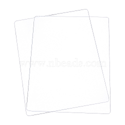 Transparent Acrylic Pressure Plate, Cutting Pads, Rectangle, Clear, 19.65x15x0.3cm(OACR-WH0003-31A)
