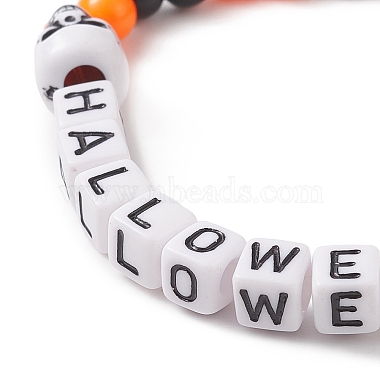 Bracelets extensibles en perles acryliques sur le thème d'halloween(BJEW-JB09193-01)-5