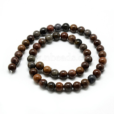 Natural Mookaite Beads Strands(G-Q462-48-6mm)-3