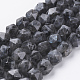 Natural Black Larvikite Beads Strands(G-J376-47A-10mm)-1