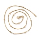Brass Snake Chain Necklaces(X-NJEW-I247-05G)-2