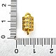 Messing Micro Pave klare Zirkonia Hohlsäule Verbinder Charms(KK-A230-05D-G)-3