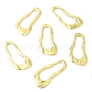 Iron Pendants, Irregular Shape Charm, Golden, 44x23.5x2mm, Hole: 1.2mm(IFIN-B002-07G)