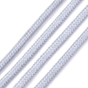 Luminous Polyester Braided Cords, Gainsboro, 3mm, about 100yard/bundle(91.44m/bundle)