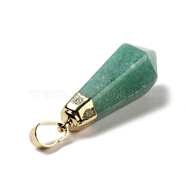 Aventurine verte naturelle a pendentifs(G-P474-02G-04)-3