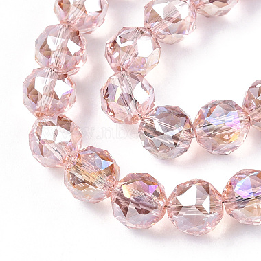 Electroplate Transparent Glass Beads Strands(X-EGLA-T020-16C)-2