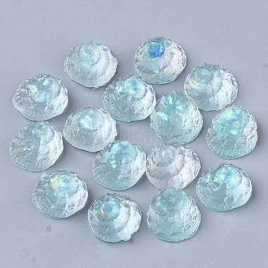 13mm PaleTurquoise Shell Epoxy Resin Cabochons