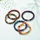 Natural Gemstone & Alloy Beaded Stretch Bracelet for Men Women(BJEW-JB08578)-2