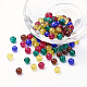 Perles de verre craquelé peintes(DGLA-X0006-6mm-05)-1