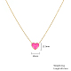 ожерелья с подвесками в форме сердца из нержавеющей стали(YM4283-1)-3