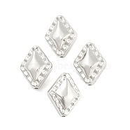 CCB Plastic Beads, Rhombus, Platinum, 18.5x14x9mm, Hole: 1.2mm, about 610pcs/500g(CCB-S164-17P)