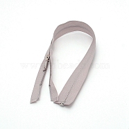 Garment Accessories, Nylon Closed-end Zipper, Zip-fastener Components, Gray, 40x3.3x0.2cm(FIND-WH0059-25H)
