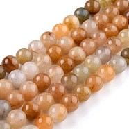 Natural White Jade Beads, Round, Dyed, Colorful, 10mm, Hole: 1.2mm, about 38pcs/strand, 14.96''(38cm)(G-G766-C-30)