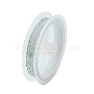 Tiger Tail Wire, Nylon-coated Stainless Steel, White, 28 Gauge(0.3mm) in diameter, about 164.04 Feet(50m)/roll(X-L0.3MM19)