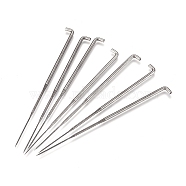Iron Felting Needles, Platinum, 8.1cm(X-NEED-D009-B)
