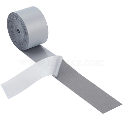 10M Polyester Reflective Tape, Self-adhesive Ribbon, Clothes Accessories, Gray, 1 inch(25mm), about 10.94 Yards(10m)/Set(OCOR-GF0005-99B)