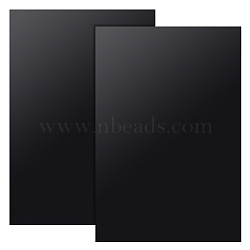 ABS Plastic Board, Craft, for DIY Handmade Sand Table Material Model Building, Rectangle, Black, 300x200x2mm(DIY-WH0496-32C)