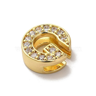 Brass Micro Pave Cubic Zirconia Beads(KK-H487-25G-07)-2