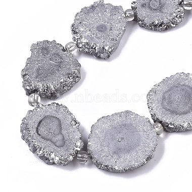 12mm Silver Flower Other Quartz Beads