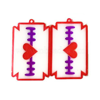 Moldes de silicona colgantes de grado alimenticio con tema del día de San Valentín(DIY-D050-13)-3