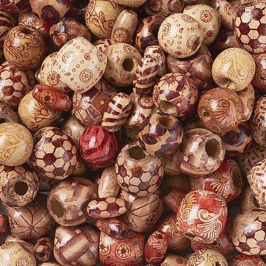 Printed Natural Wood Beads(WOOD-TA0001-14)-4
