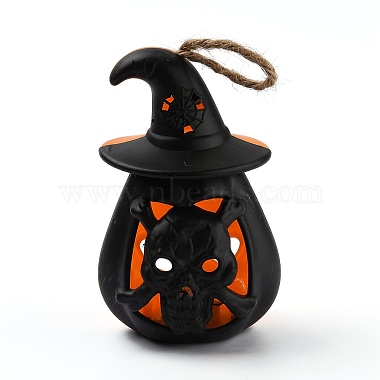 Хэллоуин смола светодиодный тыквенный светильник jack-o'-lantern(AJEW-Z004-02B)-2