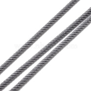 Round Polyester Cord, Twisted Cord, for Moving, Camping, Outdoor Adventure, Mountain Climbing, Gardening, Dark Gray, 3mm(NWIR-A010-01H)