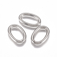 304 Stainless Steel Jump Rings, Open Jump Rings, Oval, Stainless Steel Color, 10 Gauge, 20x13x2.5mm, Inner Diameter: 15x8mm(STAS-L234-144I)