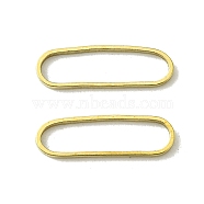 Brass Linking Rings, Oval, Raw(Unplated), 4.5x15x1mm, Inner Diameter: 3.5x14mm(KK-B085-05C)