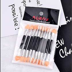 Double-ended Nail Art Gradient Shading Dotting Painting Pen, Sponge Head, Eyeshadow Applicator, Mixed Color, 7.5x0.9cm, 10pcs/set(MRMJ-E005-07)