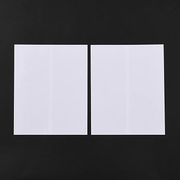 PET Heat Shrinkable Bag, Vacuum Cup Membrane, Shrink Film, Doubleport Bag, Rectangle, WhiteSmoke, 190x155x0.1mm