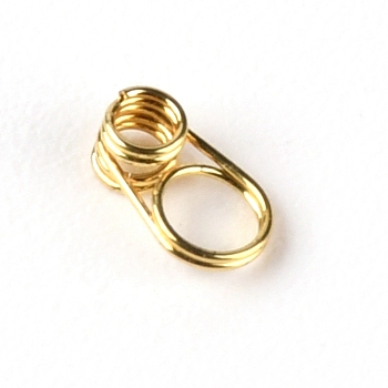 201 Stainless Steel Guides Ring, Fishing Accessory, Light Gold, 5x3x2mm, Hole: 1.5mm and 2.5mm