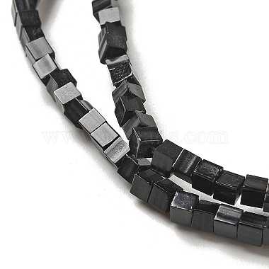 Natural Black Onyx(Dyed & Heated) Beads Strands(G-B064-A25)-4