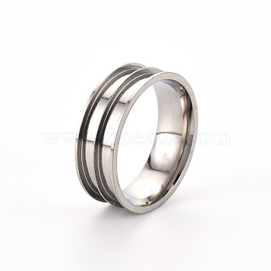 201 Stainless Steel Ring Core Blank for Inlay Jewelry Making(RJEW-ZX002-05-11)-2