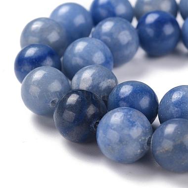 perles rondes d'aventurine bleue naturelle(G-R254-10mm)-5