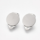 304 Stainless Steel Clip-on Earring Findings(X-STAS-T045-33C-P)-1