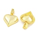 Heart Rack Plating Brass Clear Cubic Zirconia Pendants(KK-M291-11G)-2