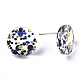 Cellulose Acetate(Resin) Stud Earring Findings(KY-R022-014)-5