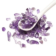 Natural Amethyst Chip Beads, No Hole/Undrilled, 5~18x5~8x2~6mm, about 5000pcs/1000g(G-Q193-02A)