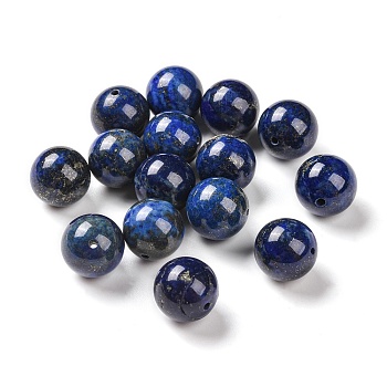 Natural Lapis Lazuli Beads, Dyed, Round, 12mm, Hole: 0.8~1mm