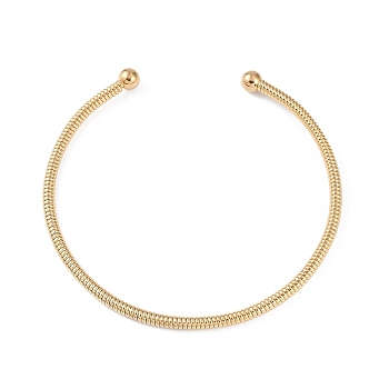 Ion Plating(IP) 304 Stainless Steel Elasticity Necklaces for Women, Cuff Collar Necklaces, Real 18K Gold Plated, 15.75x0.47 inch(40x1.2cm)