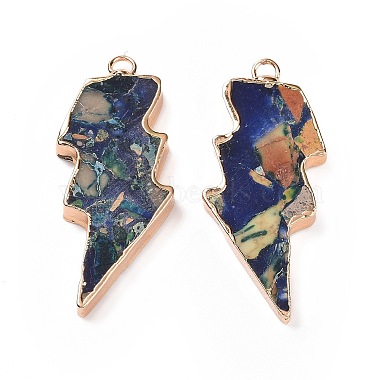 Dyed Natural Imperial Jasper Pendants(G-P490-03G)-3