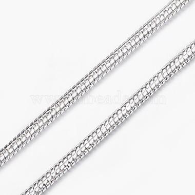 Collares de cadena de serpiente de 304 acero inoxidable(NJEW-E087-01S)-2